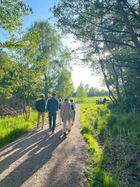 Pilgrimsvandra vid Vallentunasjön