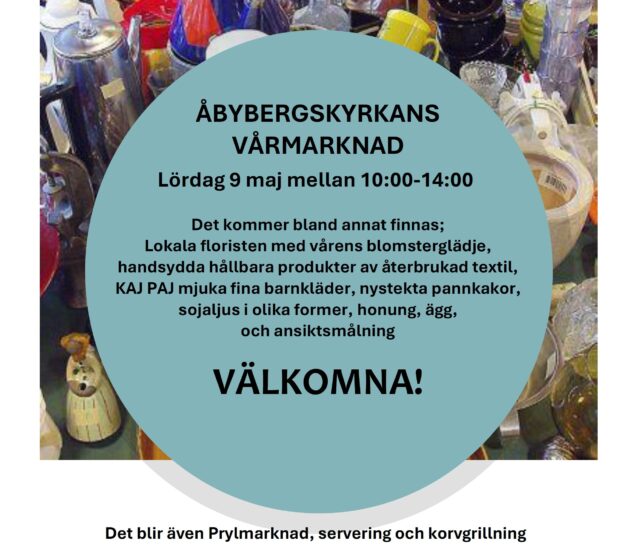 Vårmarknad 9 maj!