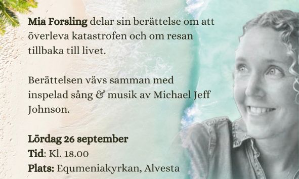 Efter vågorna av tsunamin.