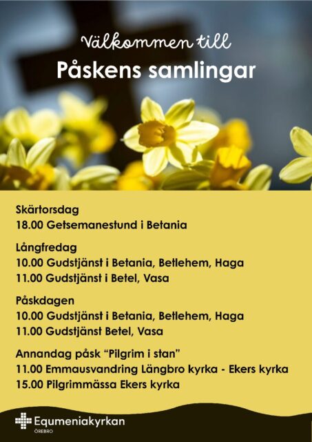Påsk i Equmeniakyrkan Örebro