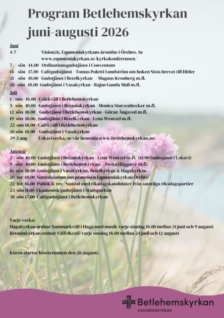 Sommarens program