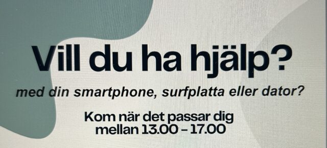 Vill du ha hjälp med det digitala!