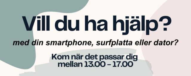 Hjälp med din smartphone, surfplatta eller dator!