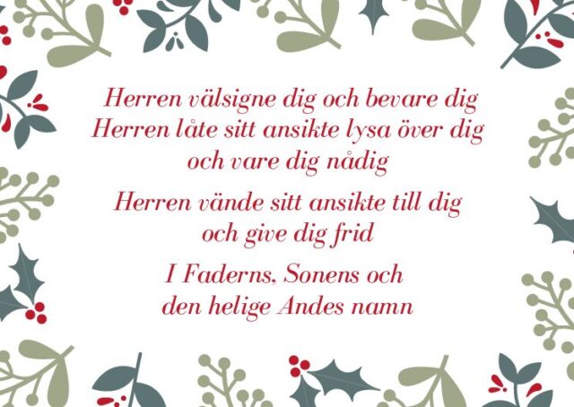 Vi önskar dig en fridfull jul och ett välsignat nytt år