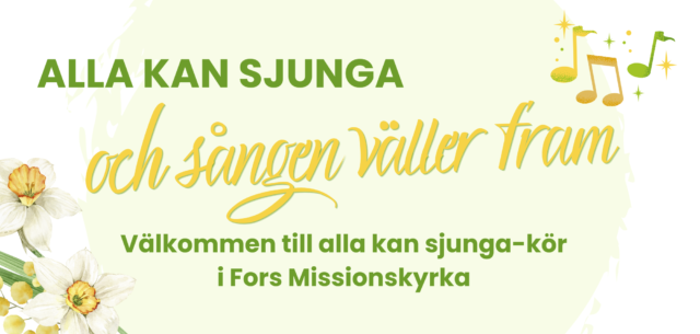 Alla kan sjunga – och sången väller fram