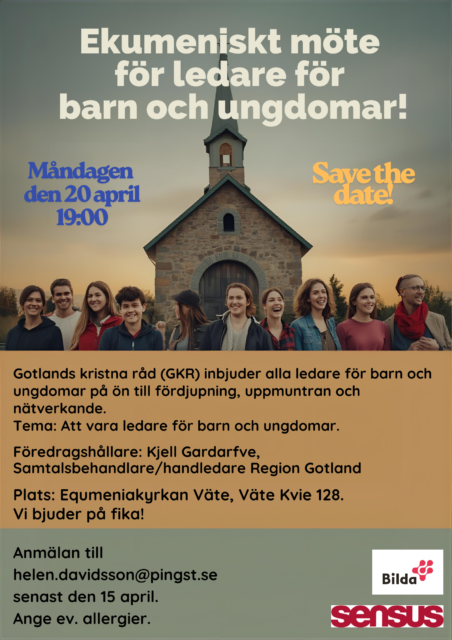 Ekumeniskt möte på Gotland för ledare inom barn- och ungdomsverksamhet