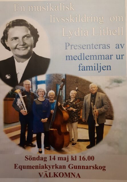 Lydia Lithell sånger i Equmeniakyrkan Gunnarskog