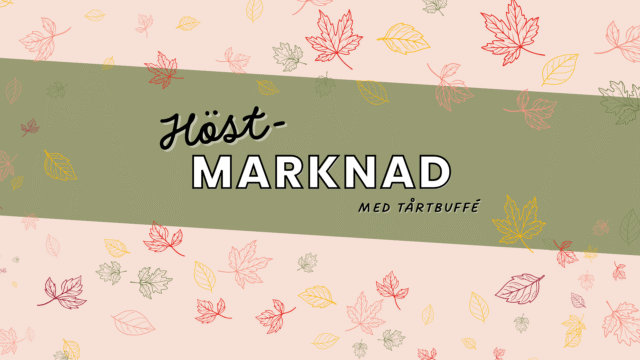 Höstmarknad med tårtbuffé och scout-prova på