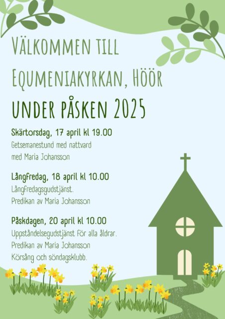 Välkommen till påskens samlingar