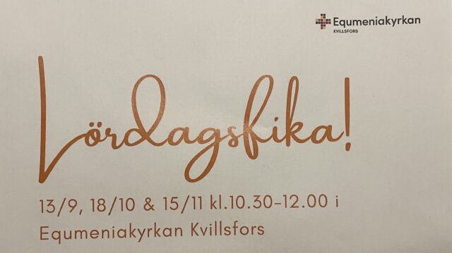 Lördagsfika är tillbaka!
