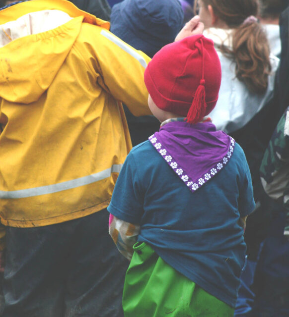 Familjegudstjänst med scoutinvigning