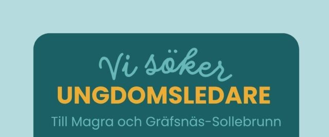 Vi söker ungdomsledare!