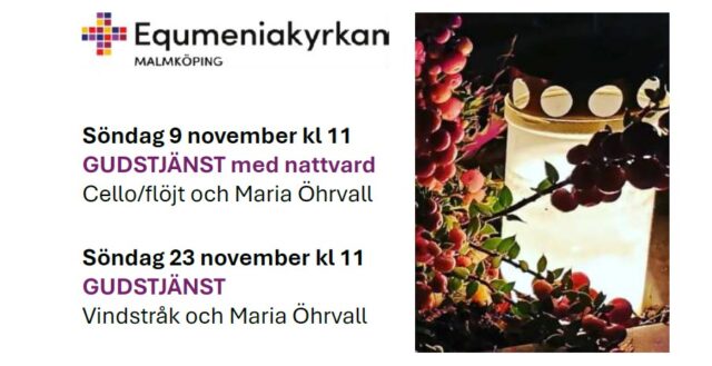 Equmeniakyrkans programblad november 2025