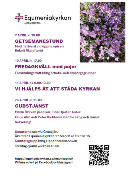 Program för april 2026
