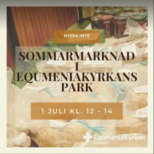 Sommarmarknad Lördag 1 juli kl 12:00-14:00