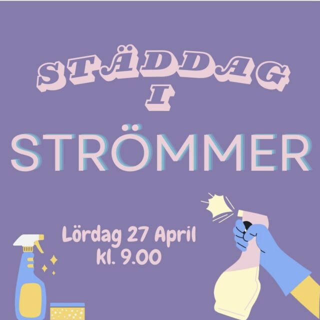 Städdag i Strömmer Lördag 27 april kl.9.00