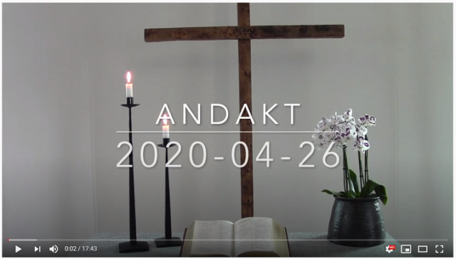 Andakt 26 April