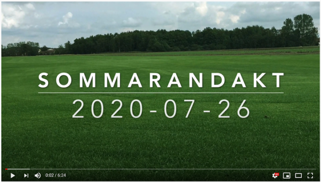 Sommarandakt 26 juli