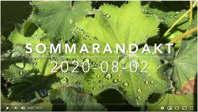 Sommarandakt 2 augusti