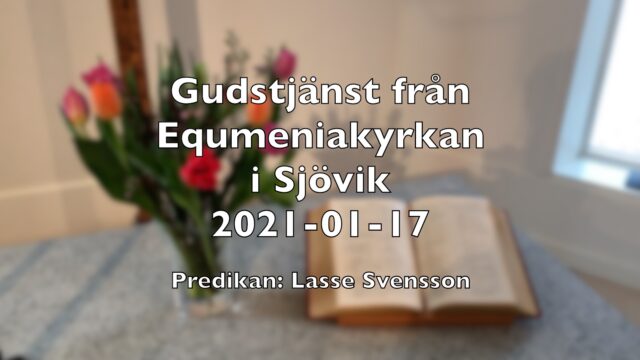 Gudstjänst 17e januari