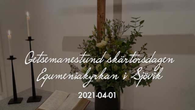 Getsemanestund på skärtorsdagen