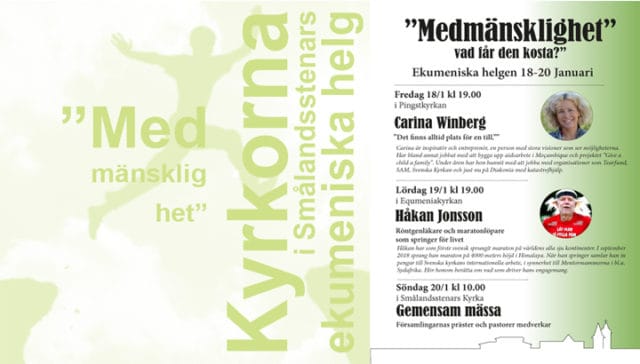 Välkommen till den Ekumeniska helgen