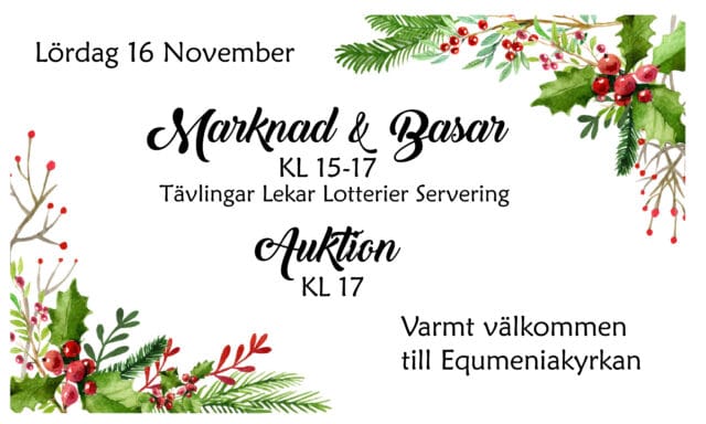 Välkommen till årets Marknad/Basar