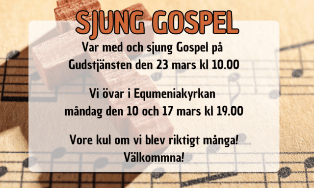 Var med och sjung i gospelkör!