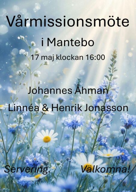 Vårmissionsmöte i Mantebo