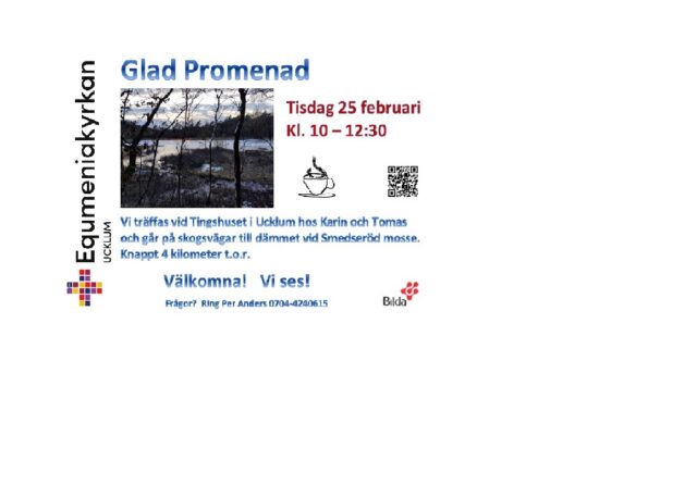Glad Promenad tisdag 2025-02-25 kl 10:00