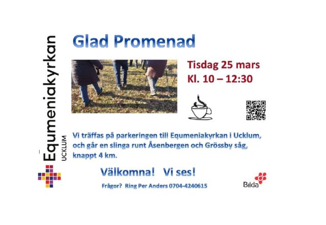 Glad Promenad tisdag 2025-03-25 kl 10:00