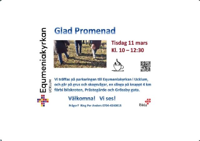 Glad Promenad tisdag 2025-03-11 kl 10:00