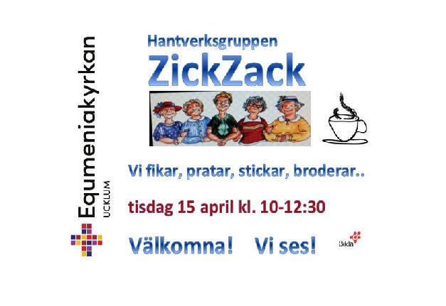 Zick Zack tisdag 2025-04-15 kl 10:00