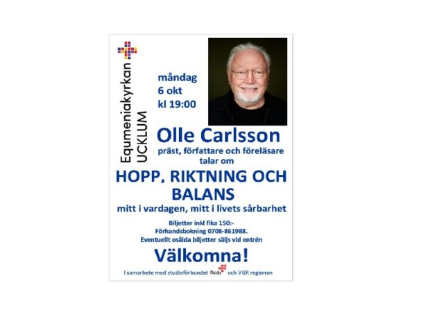 Olle Carlsson måndag 2025-10-06 kl 19:00