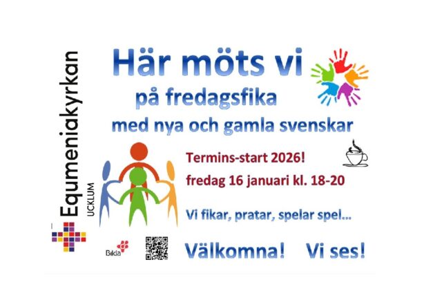 Här Möts Vi på fredagsfika 2026-01-16 kl 18:00
