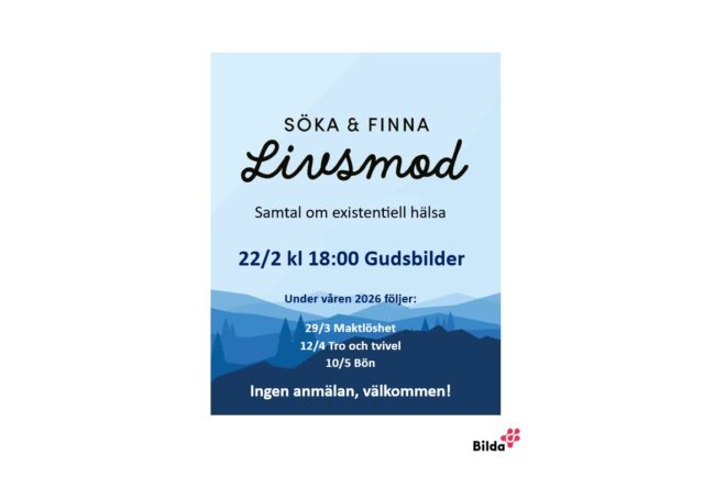 Söka och Finna Livsmod söndag 2026-02-22 kl 18:00