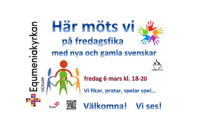 Här Möts Vi på fredagsfika 2026-03-06 kl 18:00