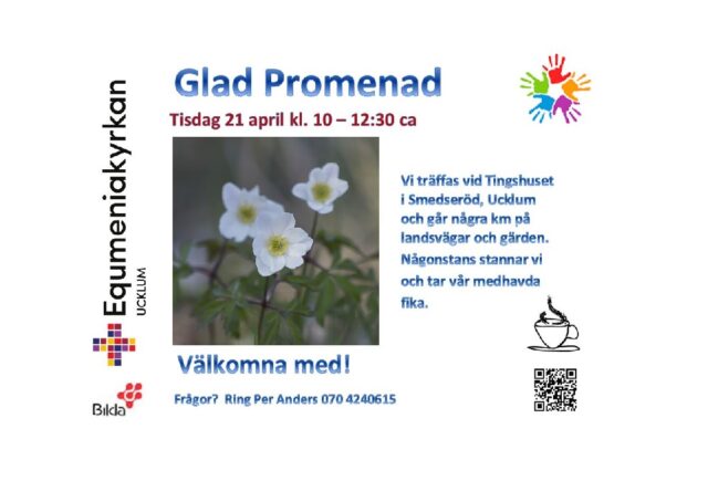 Glad Promenad tisdag 2026-04-21 kl 10:00-12:30