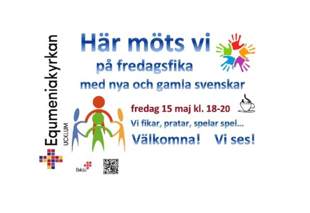 Här Möts Vi på fredagsfika 2026-05-15 kl 18:00