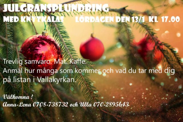 Julgransplundring