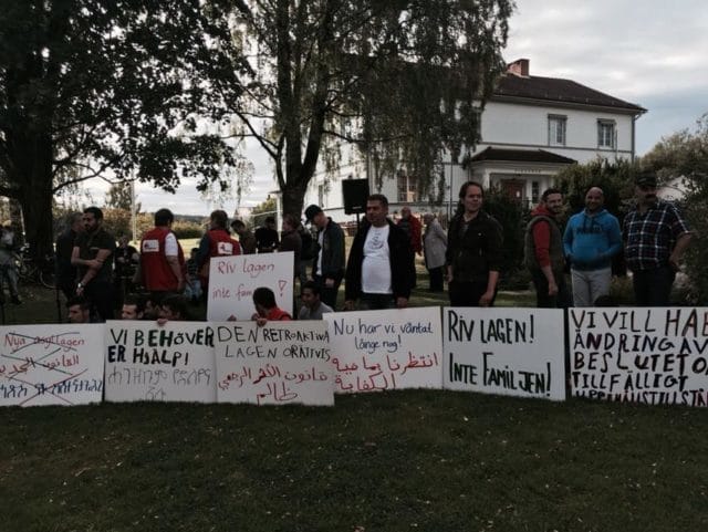 Asylmanifestation i Torsby