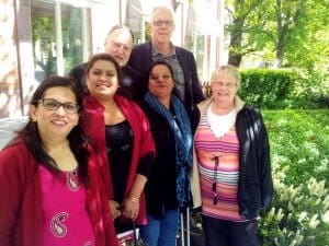 Delegationen tillsammans med Ulf Sanén från Karlstad, Bertil Svensson och Barbro Daelander.