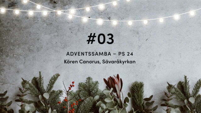 #03 Adventssamba – PS 24