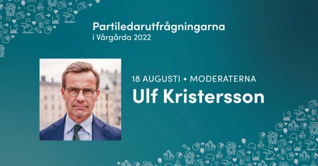 Ulf Kristersson (M) – Partiledarutfrågningarna i Vårgårda