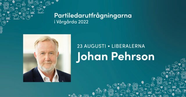 Evenemang Johan Pehrson Partiledarutfrågningar
