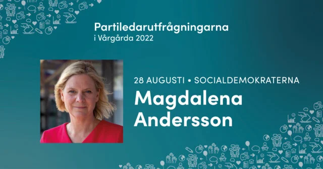 Evenemang Magdalena Andersson Partiledarutfrågningar