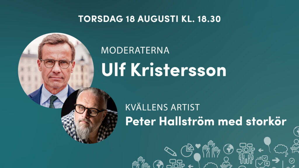 Ulf Kristersson - partiledarutfrågningarna i Vårgårda