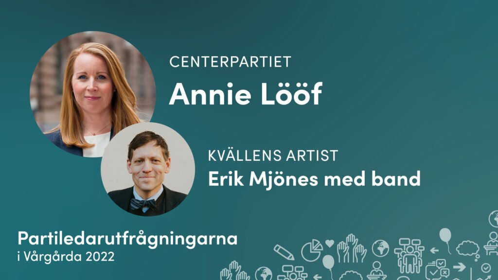 Annie Lööf - Partiledarutfrågningarna i Vårgårda 2022