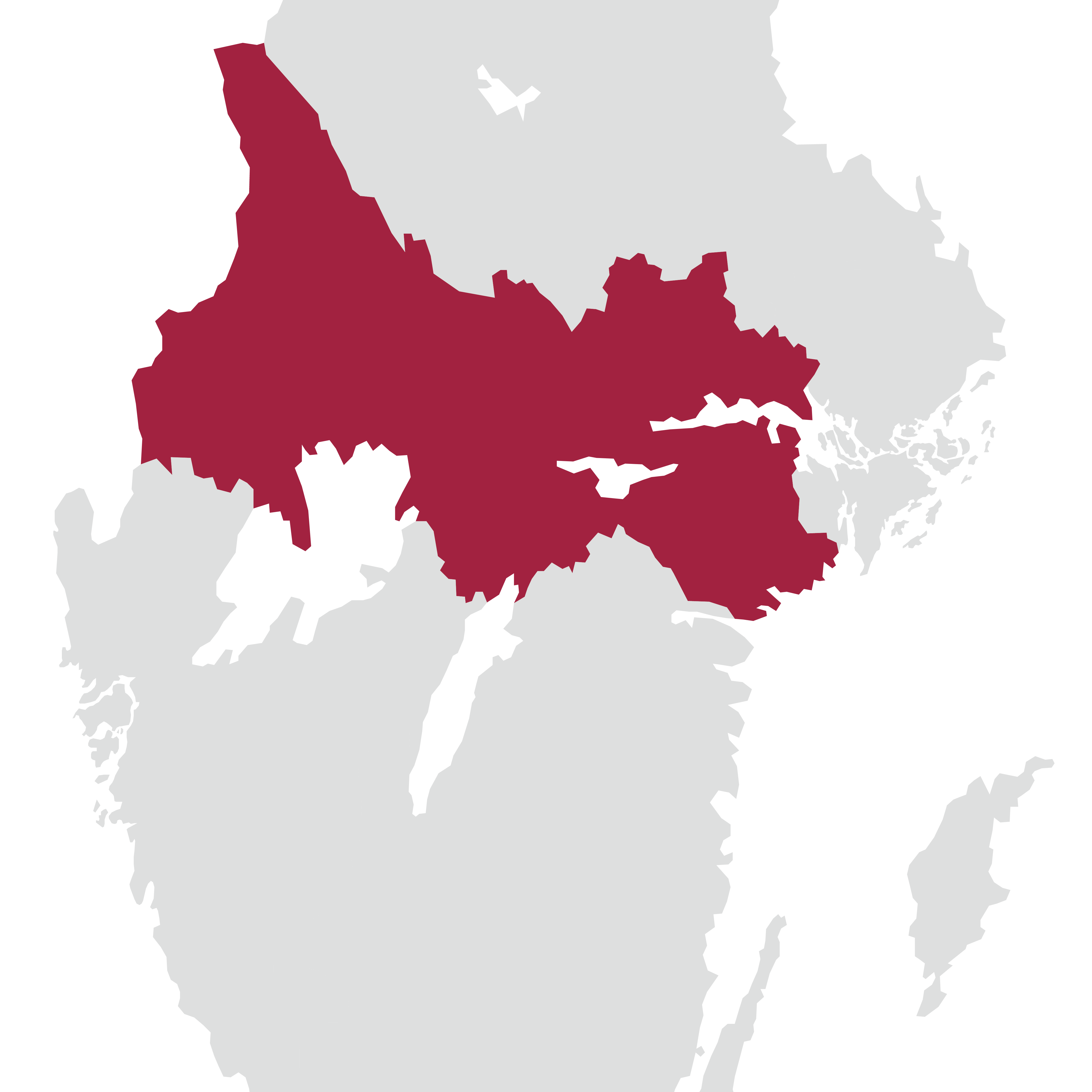 karta region Svealand