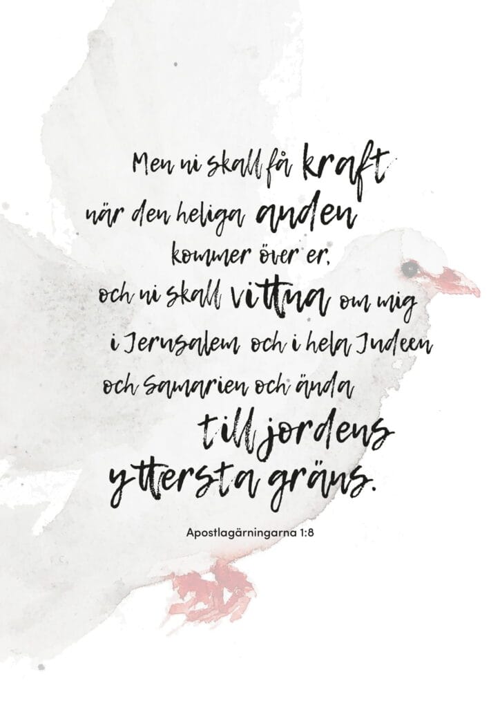 Affisch Apg 1:8 - Till jordens yttersta gräns